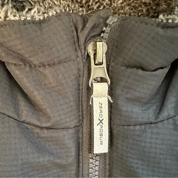 ZeroXposur XS 4-5 Boys Full Zip Hooded Lined Winter Coat Black Neon Yellow EUC! - Picture 9 of 13